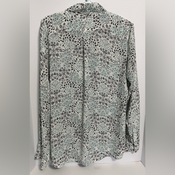 Banana Republic Shirt Women’s L Dillon Floral Longsleeve - Picture 2 of 7